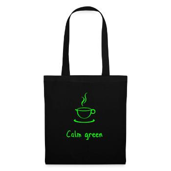 Café et détente - Sac en tissu - noir - Devant