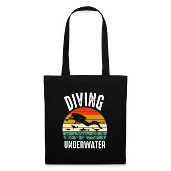Diving underwater world Diver Taucher - Tote Bag - black - Front