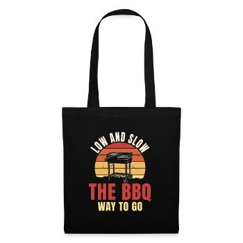 Grand design d’amateur de barbecue - Sac en tissu - noir - Devant