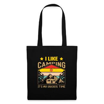 I like Camping its my Favorite TIme Camper - Tote Bag - black - Front