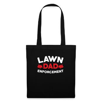 Lawn Enforcement Dad Father's Day - Tote Bag - black - Front