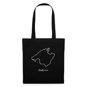 Map of the island of Majorca - Tote Bag - black - Front
