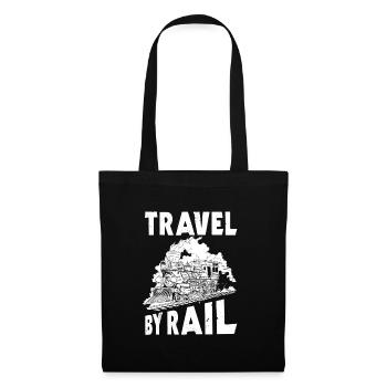 Travel by train - Tote Bag - black - Front
