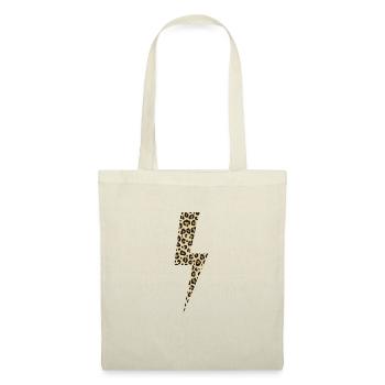 Léopard Lightning Big Cat Afrique - Sac en tissu - nature - Devant