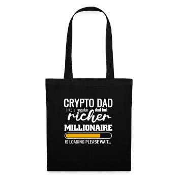 A Crypto Dad like a normal Dad but richer - Tote Bag - black - Front