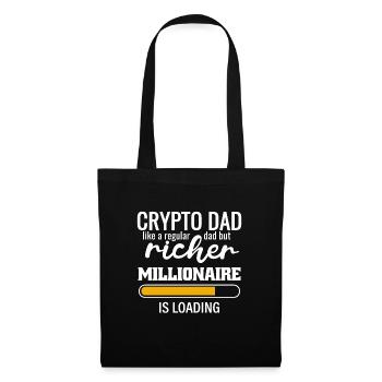 A Crypto Dad like a normal Dad but richer - Tote Bag - black - Front