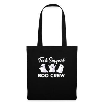 Gruseliges Tech Support Boo Crew Halloween Kostüm - Stoffbeutel - Schwarz - Vorne