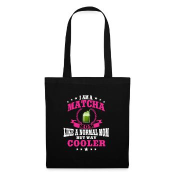 Lustiges Matcha Mama Outfit Muttertag - Stoffbeutel - Schwarz - Vorne