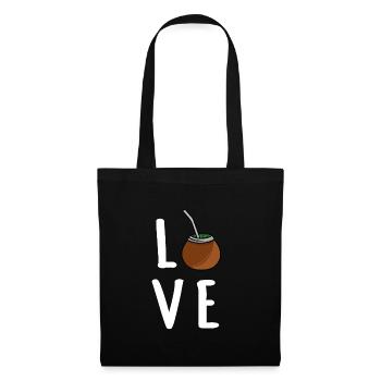 Thé Yerba mate - Sac en tissu - noir - Devant
