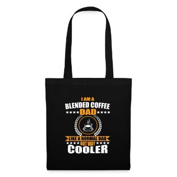 Gemischter Kaffee Papa Outfit Vatertag - Stoffbeutel - Schwarz - Vorne