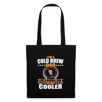 Drôle de Cold Brew Papa - Sac en tissu - noir - Devant