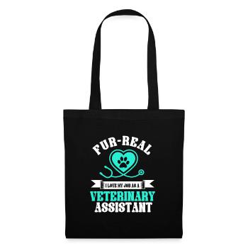 Veterinarian assistant saying - Tote Bag - black - Front
