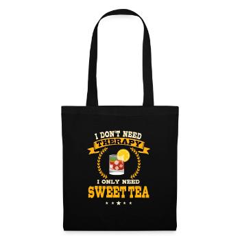 Funny Sweet Tea Saying Southerners - Tote Bag - black - Front