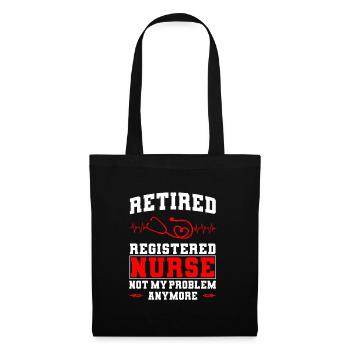 Retired Nurse Gift - Tote Bag - black - Front