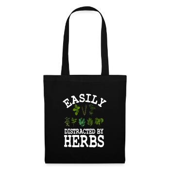 Drôle de cadeau d’amoureux des herbes - Sac en tissu - noir - Devant