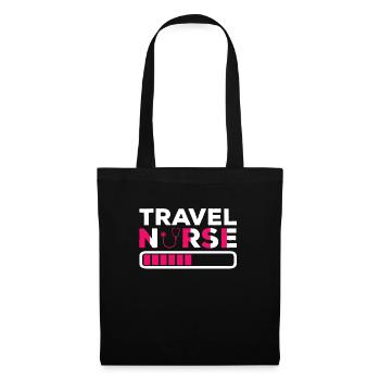 Infirmière infirmière en emploi temporaire - Sac en tissu - noir - Devant