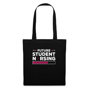 Futur étudiant en école d’infirmières - Sac en tissu - noir - Devant