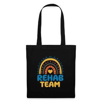 Cute rehab team boho rainbow apparel - Tote Bag - black - Front