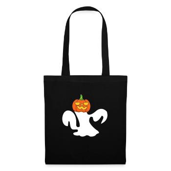 Funny Pumpkin Halloween Ghost Kürbis Geist - Tote Bag - black - Front