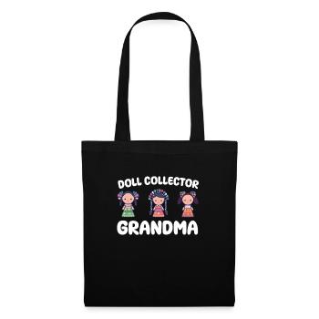 Doll collector grandma - Tote Bag - black - Front