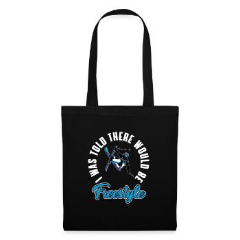 Funny freestyle ski design - Tote Bag - black - Front