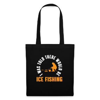 Funny Ice Fisherman Gift - Tote Bag - black - Front