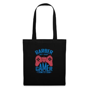 Barber by Day Gamer by Night Hairdresser - Tote Bag - black - Front