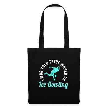Eis-bowling - Stoffbeutel - Schwarz - Vorne