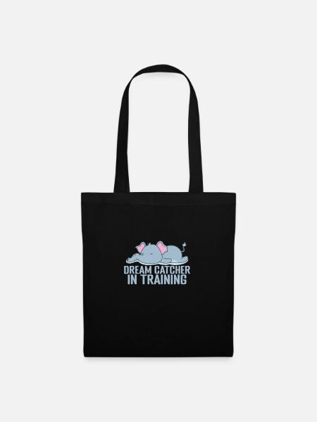 Dream Catcher in Training Schlafanzug Pyjama - Stoffbeutel - Schwarz