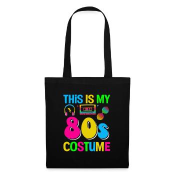 This is my 80s Costume funny 80s Party - Tote Bag - black - Front