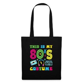 This is my 80s Costume funny 80s Party - Tote Bag - black - Front