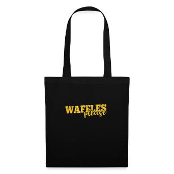 Waffles Please Snack Pastry Dough Baker - Tote Bag - black - Front