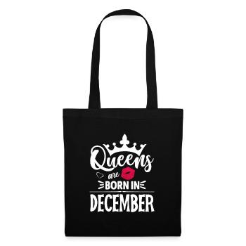 The Queens are born in month of December - Tote Bag - black - Front