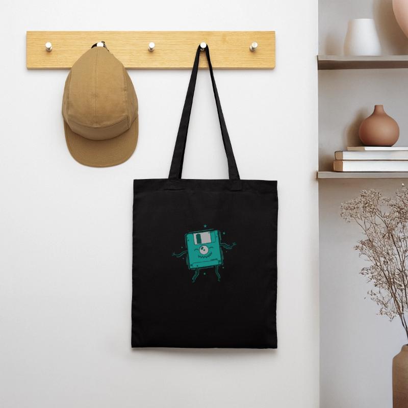 Floppy Disk Dances Retro Storage Module Disk Tote Bag
