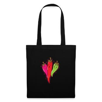 Chili Peppers Heat Spice Scoville - Tote Bag - black - Front