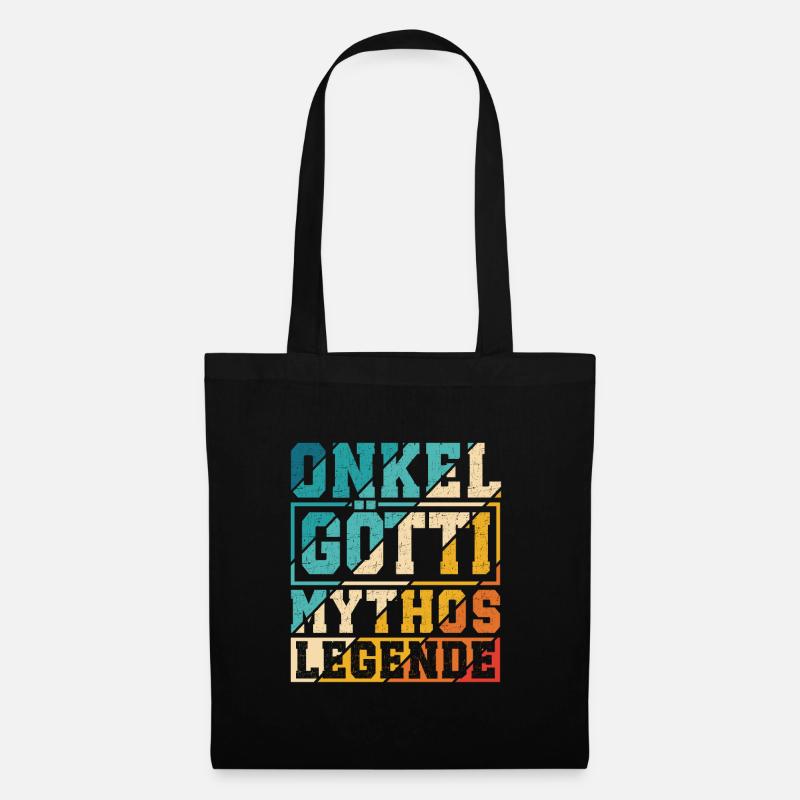 Götti Geschenk - Stoffbeutel - Schwarz