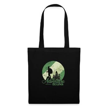 L’aventure commence Randonnée Nature - Sac en tissu - noir - Devant