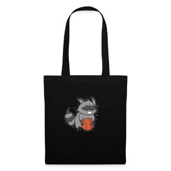 Lavable joue au basket-ball omnivore - Sac en tissu - noir - Devant