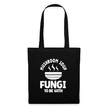 Tenue de soupe aux champignons drôle - Sac en tissu - noir - Devant