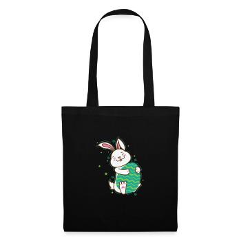 Easter Bunny with Easter Egg Spring - Tote Bag - black - Front