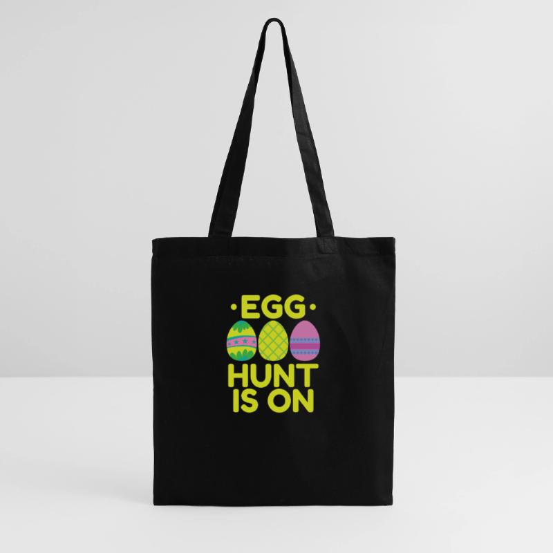 Egg Hunt is on Easter Colorful Easter Eggs Tote Bag