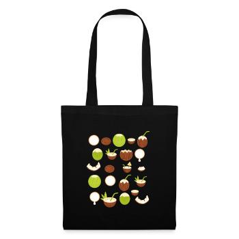 Retro Coconut Design - Tote Bag - black - Front