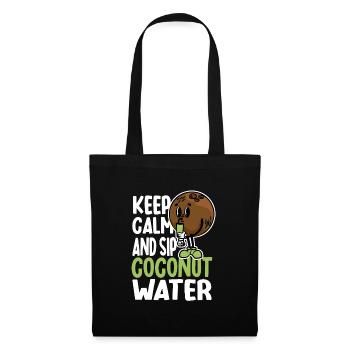 Humour à l’eau de - Sac en tissu - noir - Devant