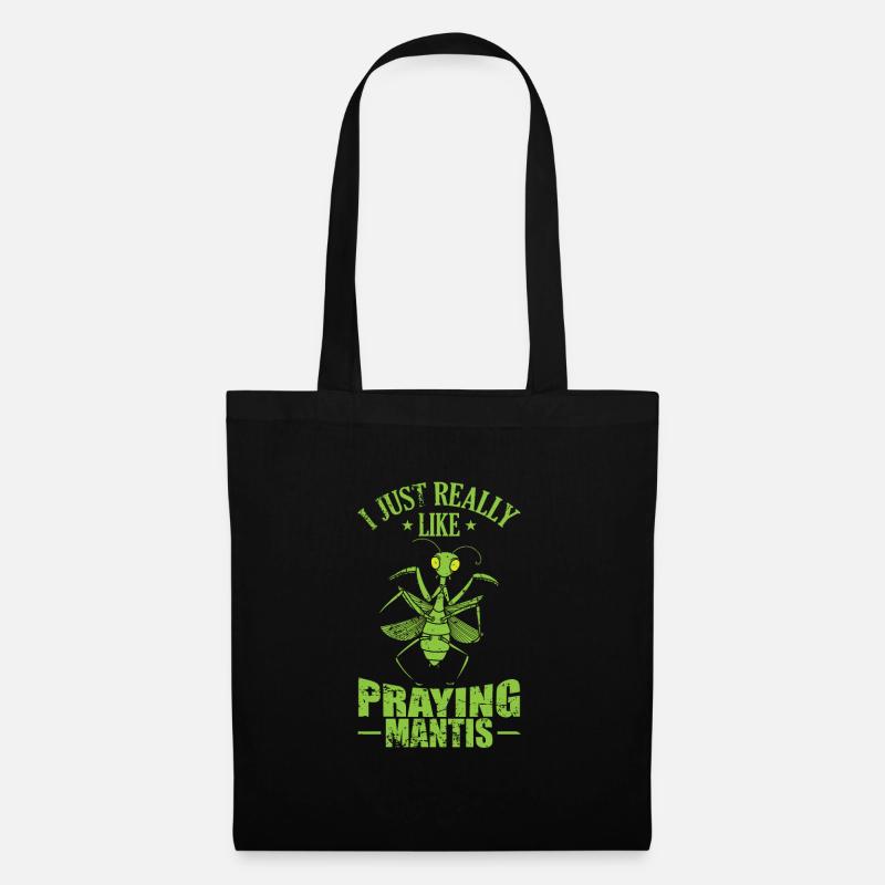 I just really like praying Mantis - Stoffbeutel - Schwarz