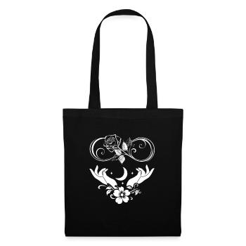 An Occult Rose with Moon and Hands the Roses - Tote Bag - black - Front