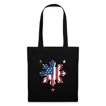 pPhilippinisches Amerikanisches Design - Stoffbeutel - Schwarz - Vorne