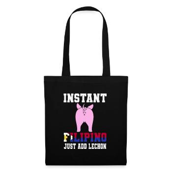 Drôle de cadeau philippin Lechon - Sac en tissu - noir - Devant