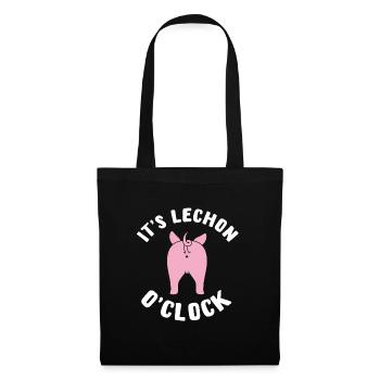 Lechon Time Drôle Cadeau Philippin - Sac en tissu - noir - Devant