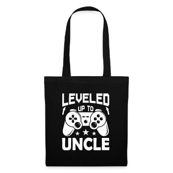 Leveled Up to Uncle for Gamer funny Uncles Saying - Tote Bag - black - Front