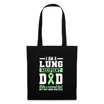 Lung transplant dad - Tote Bag - black - Front